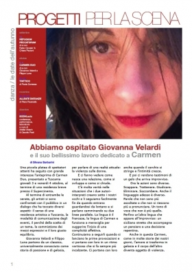 giornale 2013 - www.progettiperlascena.org